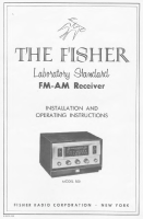 Fisher 500 - Owners Manual